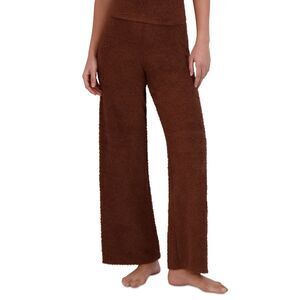 Steve Madden Women's‎ Wide-Leg Chenille Sleep Pants - Brown Size L